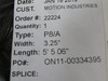 Sampla Belting P8/A Conveyor Belt 3.25" WD x 5' 5.06" ! NEW !