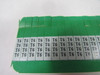 Thomas & Betts T6 Green E-Z-Code Wire Marker 25-Pack ! NEW !
