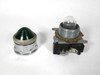 Cutler-Hammer 10250T201NC2N Green Pilot Light w/ Ribbed Dome Lens 120V USED