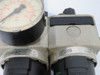 Pneumax 17204B.B.C w/ 17203B 3/8"NPT Filter Pressure Regulator w/Gauge USED