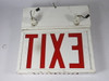 Lithonia Lighting HX-S-W-3-R-120 Incandescent Exit Sign MISSING PARTS ! AS IS !