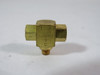 Clippard MSV-1 Shuttle Valve 10-32 Male Outlet 10-32 Female Inlet USED