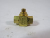 Clippard MSV-1 Shuttle Valve 10-32 Male Outlet 10-32 Female Inlet USED