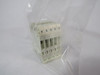 Entrelec M4/6 Terminal Block White (Lot of 5) USED