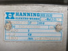 Hanning 2.2kW 1800RPM 220V 10L/4-240 TEFC 3Ph 60Hz USED