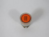 Allen-Bradley 800EM-LF5 Amber Flush Push Button Operator w/ II Marking USED