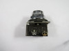 Cutler-Hammer 10250T30B Black Flush Push Button 1NO 1NC USED