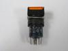 IDEC AL6Q-M14-A Amber Illuminated Push Button 24V USED
