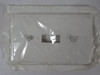 Leviton 020-88001 1-Gang Toggle Switch Wall Plate White ! NWB !