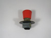 Siemens 3SB3500-1HA20 Red Mushroom Push Button Operator w/ Holder USED