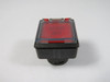 IDEC LW7GL-M1-R Red Square Push Button Operator w/ Guard "READY OFF" USED