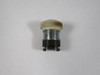 Siemens 3SB3501-6BA60 White Indicator Light Operator w/ Concentric RingsUSED