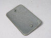 Hubbell 11-C-4 Blank Steel Cover for Utility Box 4"LX2-1/2"W USED