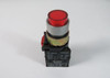 General Electric P9MPNRS Red Extended Push Button 1NO/1NC USED