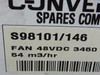 Ebm Plast S98101/146 Fan 48VDC 3450 RPM 6W ! NEW !