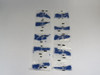 Critchley 06161606 Blue Cable Marker #6 Z11 Straight Cut 1000-Pack ! NEW !