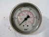 Wika 213.53 0-1500psi 0-10000kPa Liquid-Filled Pressure Gauge Back Mount USED