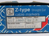 Critchley 06161808 Grey Cable Marker #8 Z11 Straight Cut 800-Pack ! NEW !