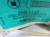 Midjet 1/4-20X1-1/2 Steel Zinc Round Combination Machine Screw Lot of 55 ! NEW !