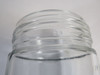 PG. Co. 25 Rounded Bottom Clear Glass Light Lamp Fixture USED