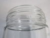 Pittsburgh Glass Co 25 Rounded Bottom Clear Glass Light Lamp Fixture USED
