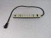 Intertek FL-226S4 15A 125VAC 1875W 60Hz 6 Outlet Powerbar USED
