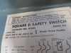 Square D H-363 Fusible Disconnect Switch 100A 600VAC 3P USED