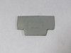 Wago 280-340 Terminal Block End Plate 2 1/2" x 2 1/2" x 1 1/2" USED