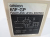 Omron 61F-GP-AC110 Floatless Level Switch 110VAC 50/60Hz 8VAC 8Pin USED