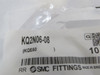 SMC KQ2N06-08 Male Plug-In Pneumatic Fitting Adapter 6mm 10-Pack ! NWB !
