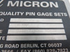 Micron M0MMM Pin Gage Set .22-1.5mm Range *Missing .22,.28 &.40mm Pins* USED