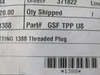EMI GSF-TPP-U8 G1/8" Threaded Pipe Plug Adapter Lot of 15 ! NEW !