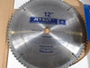 Jet-Kut 566586-80 Precision Carbide Saw Blade 12" D 80 Teeth 4000RPM USED