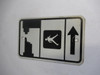 Generic Pedestrian Walking Sign Double Side Non-Reflective USED