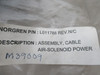 Norgren L011788 Rev. N/C Cable Assembly for Air Solenoid Power Supply NWB