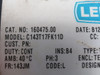 Leeson 1HP 0.75kW 1740RPM 575V 143JM TEFC 3PH 1.25A 60Hz USED
