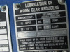 Hamilton Gear 41VF Worm Gear Reducer 7.5:1 Ratio 12.1HP 1750RPM USED