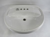 Ceralux 6334W White Atlantis Pedestal Lavatory 4" Centers SINK ONLY ! NEW !