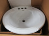 Vortens 3521-V White (02) LV Venezia Drop-In Sink 4" Centerset ! NEW !