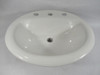 Contrac 4180BGW Soft White Oval Drop-In Sink 8" Center ! NEW !