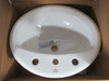 American Standard 0475020.020 White Counter Top Basin 8" Center ! NEW !