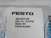 Festo 018786 ASI-KVT-FK Cable Distributor 75VDC 60VAC ! NWB !