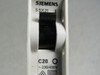 Siemens 5SX21C20 Circuit Breaker 20A 1Pole 230/400V USED