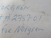 Norgren 2787-01 Pressure Regulator Repair Kit ! NOP !