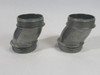 Thomas & Betts CI8116 Zinc Die Cast 2" Offset Nipple Lot of 2 NEW