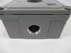 Cutler-Hammer 10250TN1 Pushbutton Enclosure 4"x2-1/8"x3-3/4" Custom Lid USED