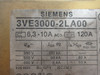 Siemens 3VE3000-2LA00 Motor Starter Protector 6.3-10A 3 Pole 380/500/660V USED