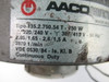 AACO Manufacturing 750W 2870RPM 220/240D DAMAGE TO MOUNT FACE USED