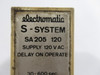 Electromatic SA205-120 Time Delay Relay 120VAC 30-600 Seconds USED