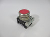 Siemens 3SU1050-0AA20-0AA0 Red Non-Illuminated Push Button C/W Holder USED